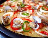 ホットプレートで華やか♡シーフードピラフ作り方8写真