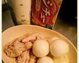 手間なし‼新玉ねぎと手羽元のクリーム煮作り方1写真