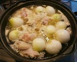 手間なし‼新玉ねぎと手羽元のクリーム煮作り方3写真