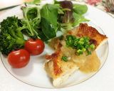 【減塩】皮パリチキンの新玉ねぎソースがけ作り方6写真