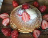 パンケーキ*いちご&ブルーベリー*作り方10写真
