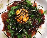 お買い得なお刺身の柵で！簡単漬け丼作り方3写真