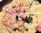 簡単♪ほうれん草としめじのクリームパスタ作り方6写真
