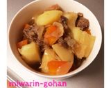 こってり美味しい☆牛すじ肉じゃが♪作り方7写真