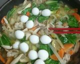 チンゲン菜と豚肉のあんかけ丼作り方6写真
