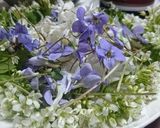 わさび、すみれ、イカリソウの花サラダ作り方4写真