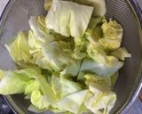 【少し】鶏肉春キャベツサッと煮【中華風】作り方3写真