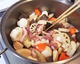 定番！おふくろ！根菜だらけの筑前煮作り方5写真