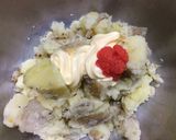 お弁当に皮付き！新ジャガ明太ポテトサラダ作り方5写真