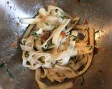 簡単!きしめんの梅大葉パスタ作り方3写真