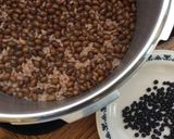 簡単、黒千石大豆入り玄米ご飯作り方3写真