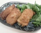 チーズとニンニクの豚肉巻き作り方6写真
