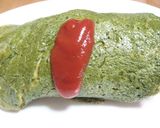ホウレンソウで作るグリーンオムライス作り方6写真