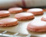 ラズベリーとバラのマカロン詳しい説明付き作り方31写真