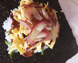 豚の生姜焼きと薬味のおにぎらず☆作り方8写真