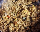 残り物カレーでドライカレー!タコライス風作り方1写真