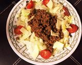 残り物カレーでドライカレー!タコライス風作り方3写真