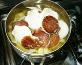 マグロ漁師流殻ﾂｷﾍﾞﾋﾞｰﾎﾀﾃ味噌汁作り方5写真