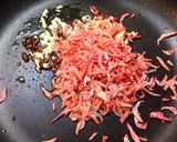 シェフ直伝　干エビワタリガニスパゲティー作り方2写真