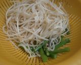 グリーンアスパラ＆もやし❂わさマヨ和え◆作り方3写真
