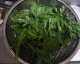 春菊ときのこのサラダ作り方1写真