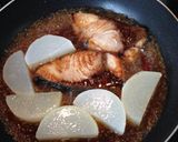 ピリ辛ぶり大根☆ごま油で焼いてから作り方3写真