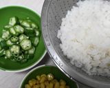 朝食にも♬彩り野菜とチーズの和風リゾット作り方2写真
