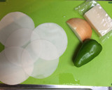 簡単 餃子の皮でもちもち 餅ピザ☆作り方1写真