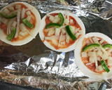 簡単 餃子の皮でもちもち 餅ピザ☆作り方5写真