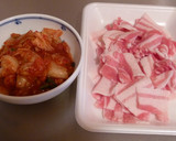 ✤豚肉と筍のキムチ炒め✤(豚キムチ筍作り方1写真