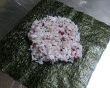 ハムとチーズのサラダおにぎらず作り方2写真