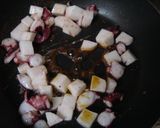 タコと長芋のガーリック焼き作り方2写真