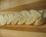 三つ編みで簡単マーブル模様★あん食パン作り方17写真