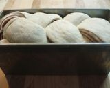 三つ編みで簡単マーブル模様★あん食パン作り方20写真