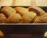 三つ編みで簡単マーブル模様★あん食パン作り方23写真