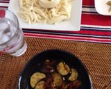 簡単☆休日に☆豚肉とナスのつけうどん作り方6写真