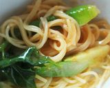 タラの芽ナムルの冷製パスタ+胡麻ダレ風味作り方3写真