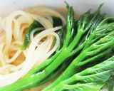 タラの芽ナムルの冷製パスタ+胡麻ダレ風味作り方2写真