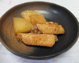 生姜の香り豊かな鶏手羽中と大根の煮物作り方6写真