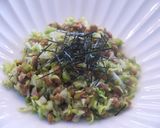 えごま油で血液サラサラ♪　キャベツ納豆♡作り方4写真