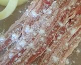 肉巻きオニオンリングのステーキ♡作り方2写真
