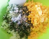 お弁当に♪簡単♪菜の花色のおにぎり♪作り方2写真