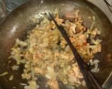 シャキシャキ水菜の鮭チャーハン♪作り方1写真