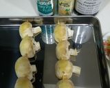マッシュルームとラム肉の串焼き作り方2写真