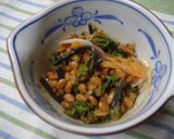 春の山菜♪味付わらびの白菜キムチ和え作り方3写真