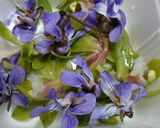 春蘭とスミレの甘酢漬け（おもてなし料理）作り方6写真