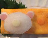 リラックマの大根おろしアート＊デコ卵焼き作り方4写真