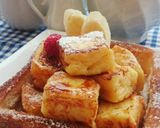 朝ごはん✾甘い枠の中にフレンチトースト作り方5写真