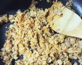 一人ご飯★肉まんの具でオムライス作り方4写真