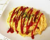 一人ご飯★残り物オムライス作り方10写真